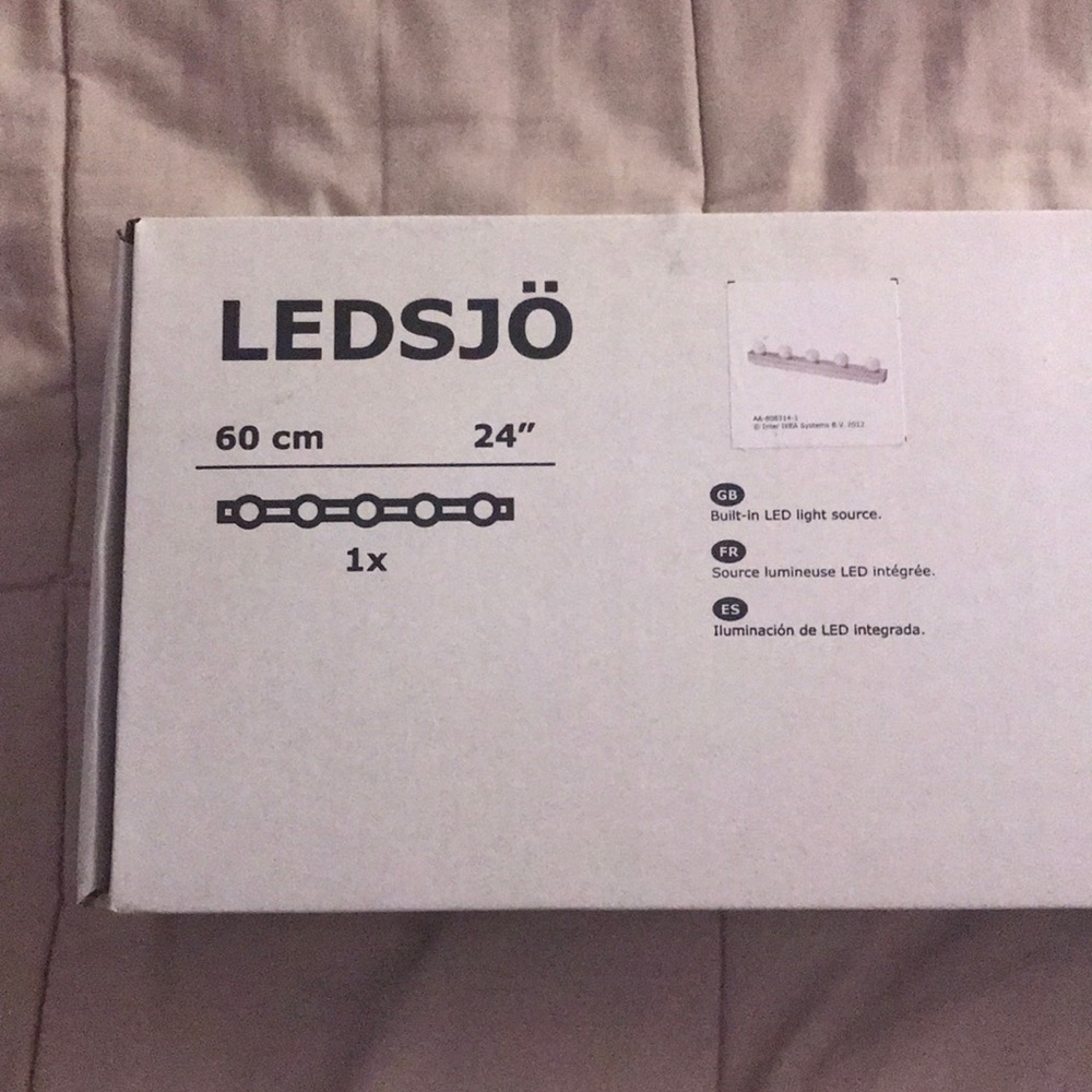 IKEA vanity light strip